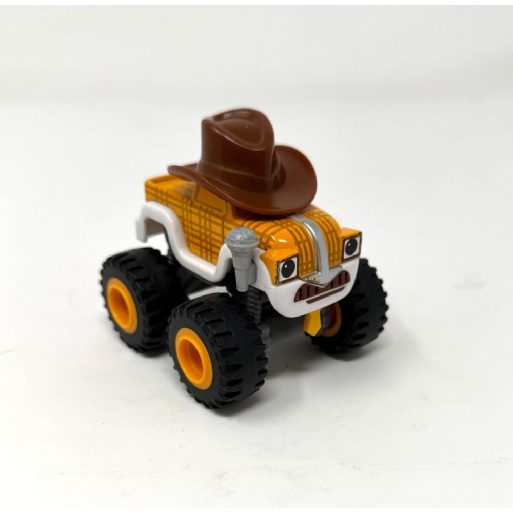 Blaze & The Monster Machines Mattel‎ COWBOY BUMP BUMPERMAN Die Cast 2014 RARE 3"